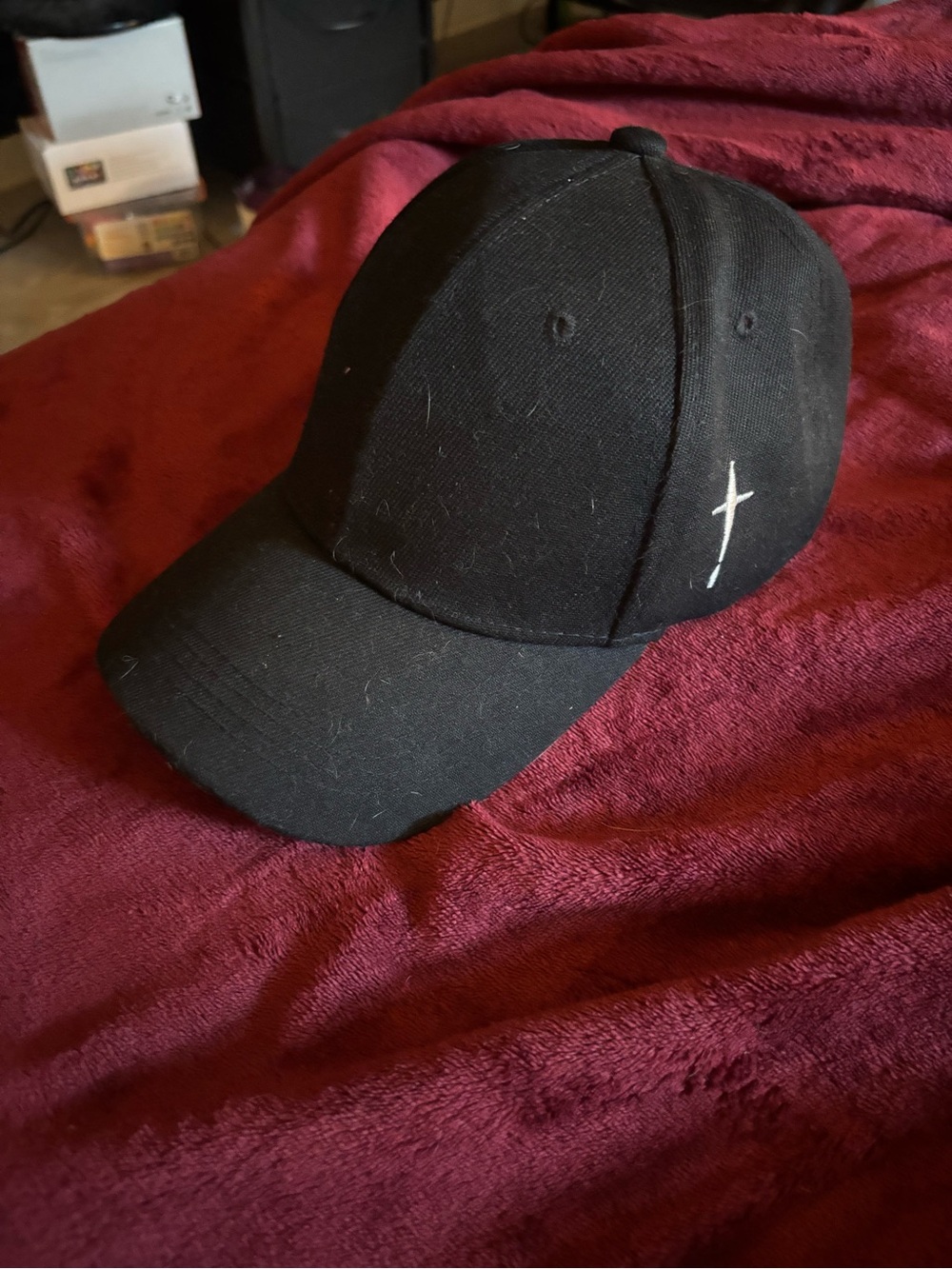Men's Black Baseball Cap - Plain Classic Hat